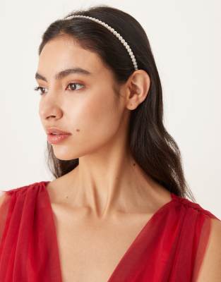 DesignB London DesignB London headband in pearl-White