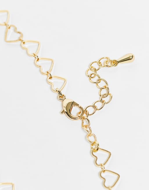 DesignB London heart necklace in gold tone, 2 of 4