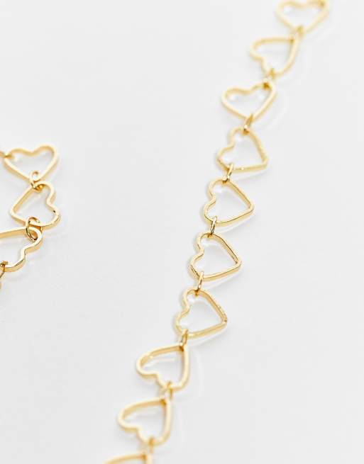 DesignB London heart necklace in gold tone, 4 of 4