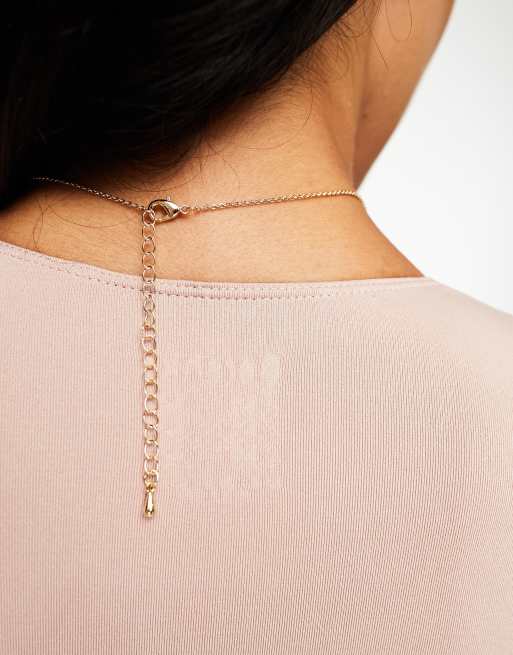 DesignB London heart pendant necklace in gold, 3 of 4