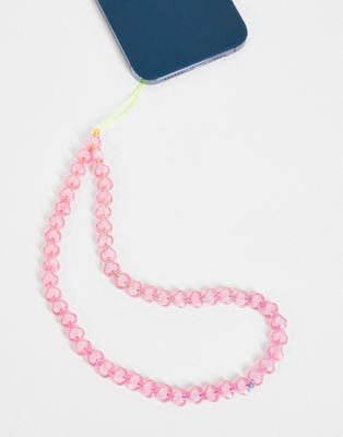 DesignB London heart phone bead strap