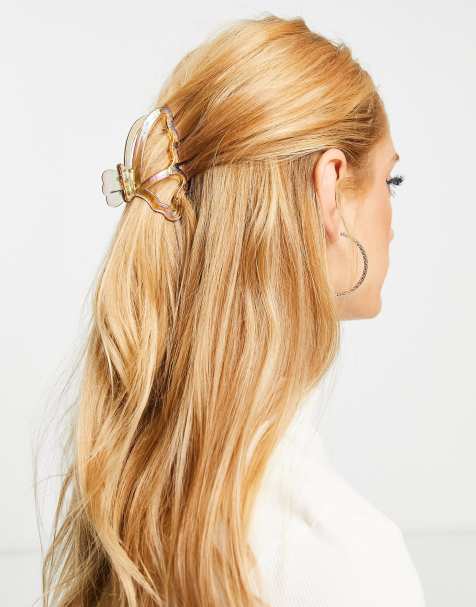 Buy New Elegant Big Pearl Hair Claw Woman Girls Hairpin Fashion Barrettes  Hairgrip Acrylic Hair Clips