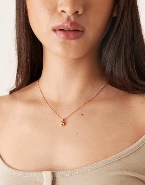 DesignB London - Ketting met hangertje in goudkleur - view 1