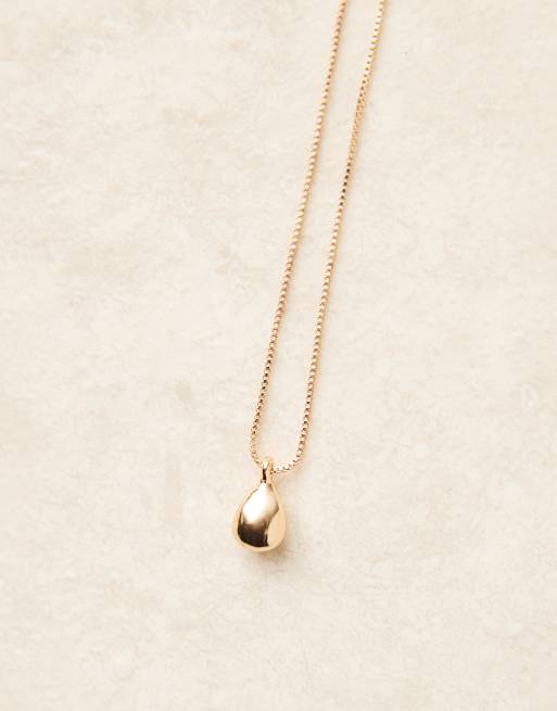 DesignB London - Ketting met hangertje in goudkleur, 3 van 3