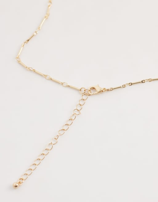 DesignB London - Lariat - Collier à perles - Doré, 3 de 4