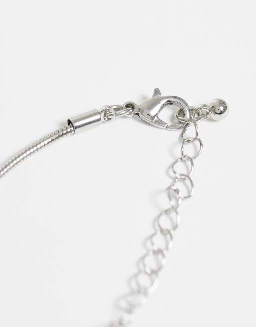 DesignB London - Lariat - Collier effet fondu - Argenté, 3 de 4
