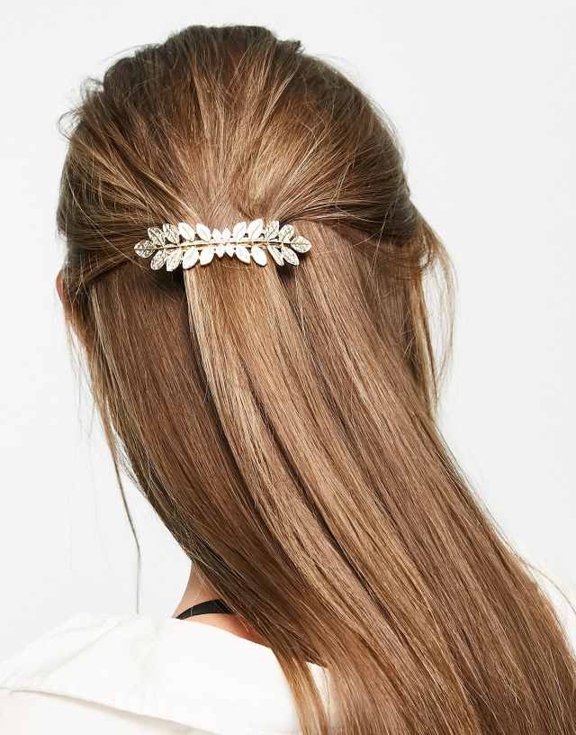 DesignB London leaf barrette clip