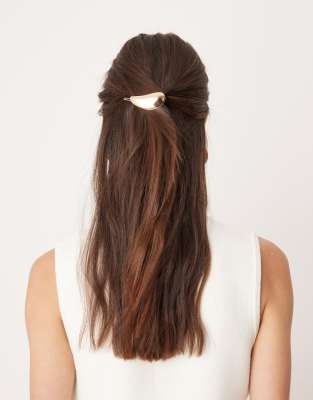 DesignB London DesignB London liquified barrette hair clip in gold