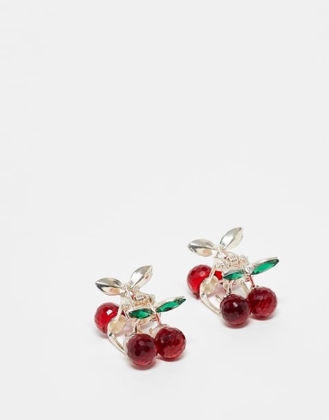 DesignB London - Lot de 2 pinces à cheveux cerises - view 1