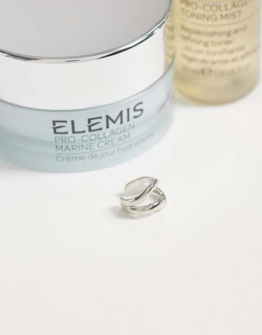 DesignB London molten ear cuff in silver, 2 of 4