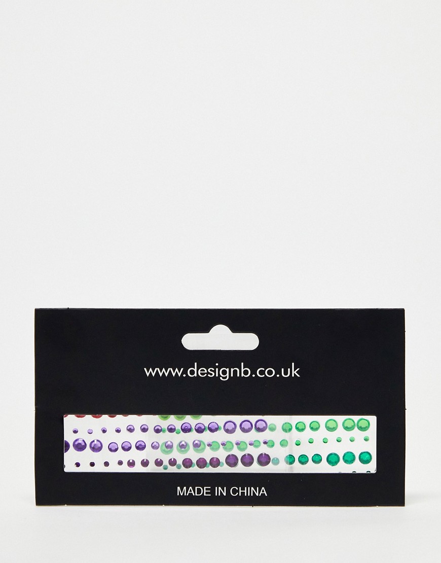 Designb London Mulitcolor Festival Hair Gems-multi