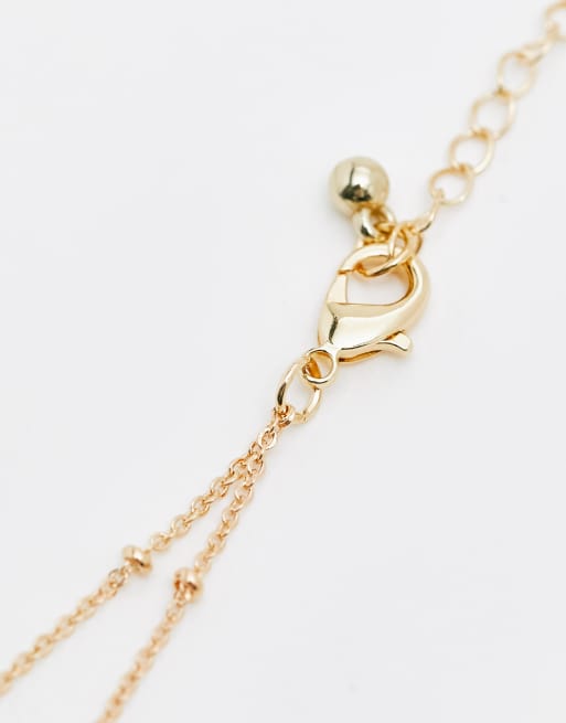 DesignB London multipack crystal and heart necklace in gold , 3 of 4