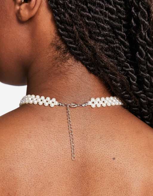 DesignB London – Naszyjnik typu choker z perełek, 2 z 4