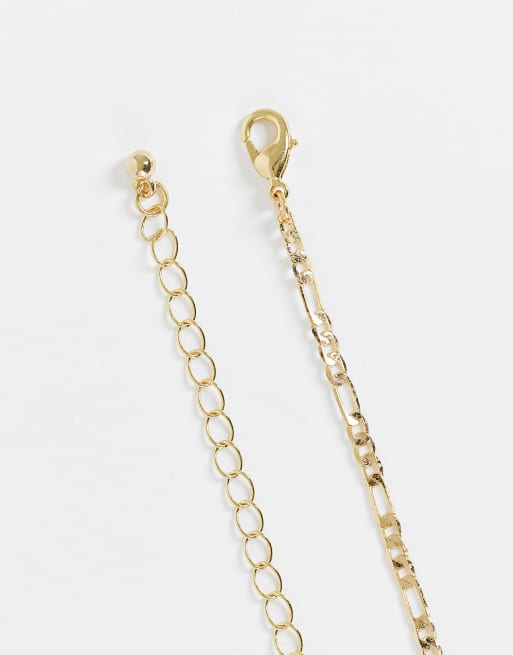 DesignB London necklace with celestial padlock pendant in gold tone, 4 of 4