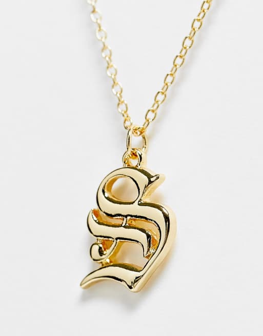 Old english s on sale necklace