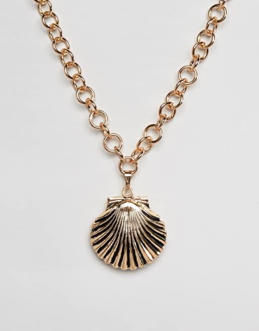 Shell necklace clearance asos