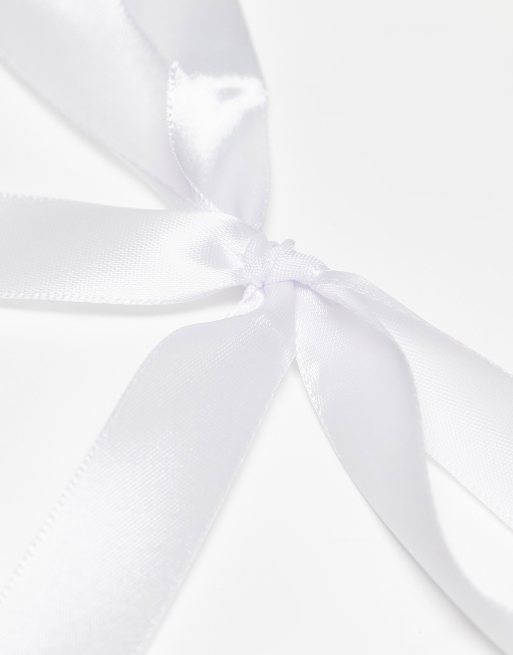 White Hair Ribbon - Temu Australia