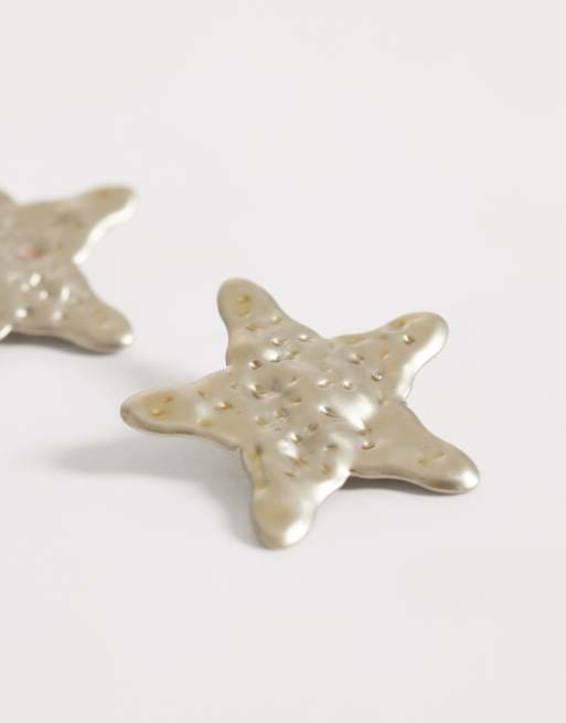 DesignB London pack of 2 star hair clips in silver, 3 of 3
