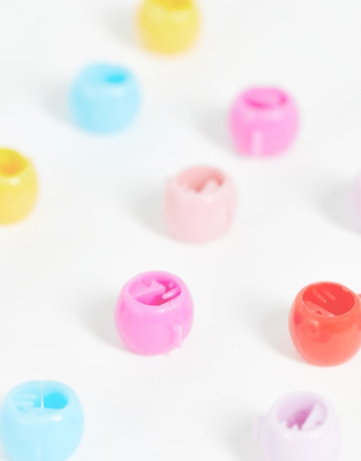 DesignB London pack of 20 hair beads in multicolour , 3 of 4