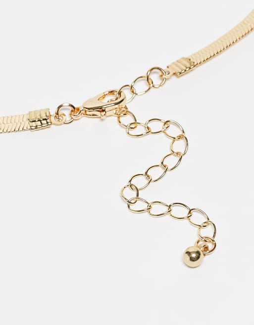 DesignB London pack of 3 necklaces in gold, 4 of 4