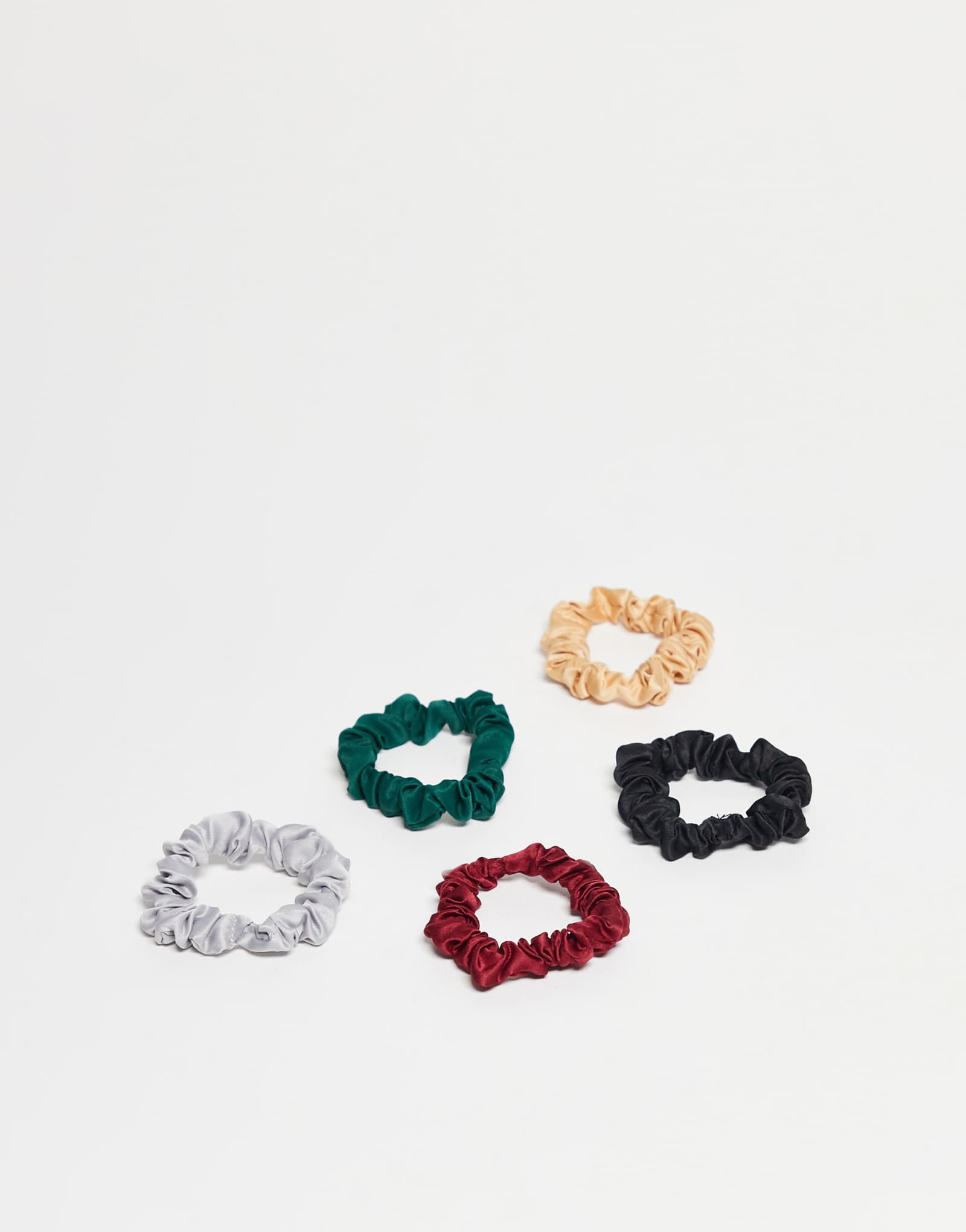 Набор из 5 праздничных резинок для волос DesignB London с мини-рюшами