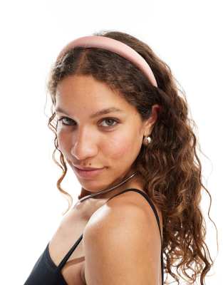 DesignB London DesignB London padded headband in pale pink