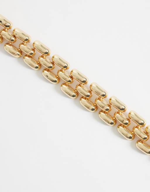 DesignB London Panther chain bracelet in gold, 3 of 3