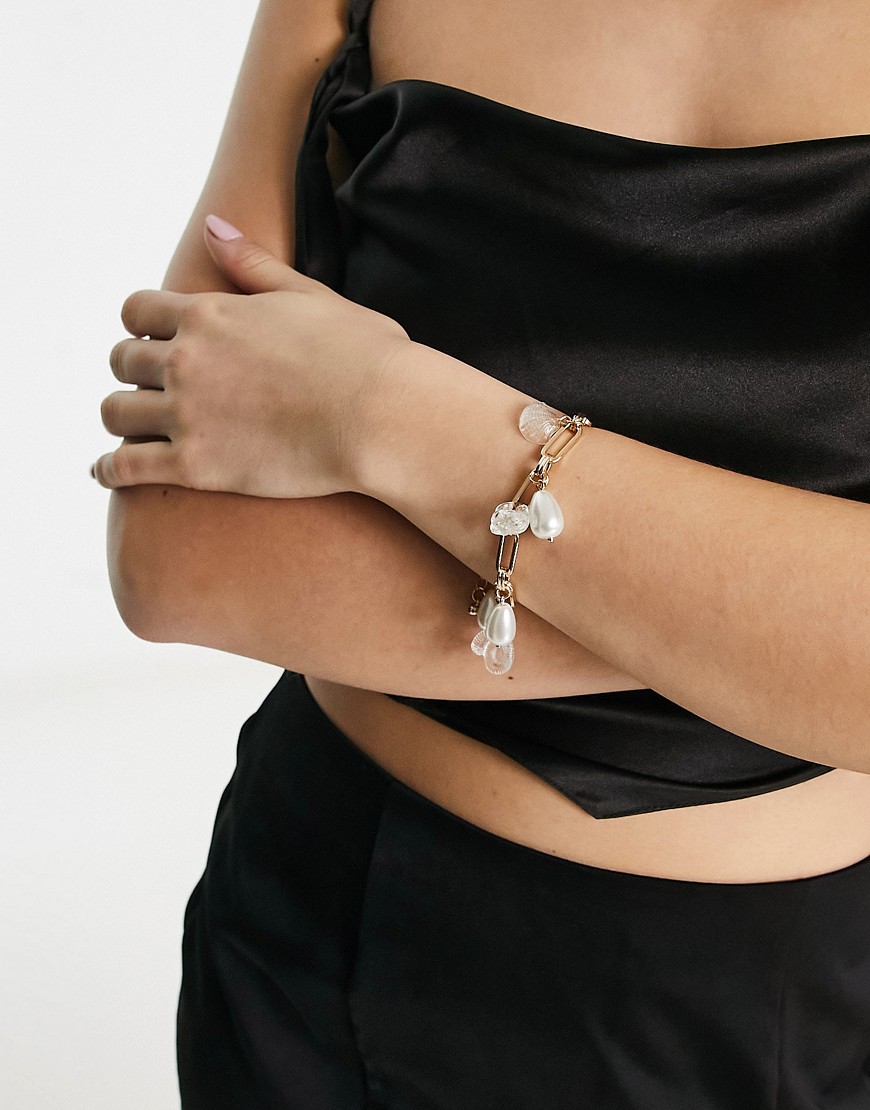 DesignB London pearl bracelet in gold