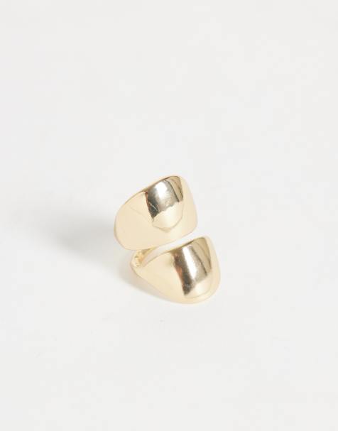 DesignB London pebbles ear cuff in gold - view 1