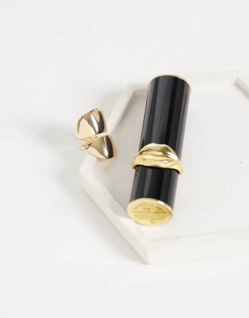 DesignB London pebbles ear cuff in gold, 2 of 4