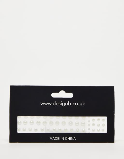 DesignB London - Perle bianche per capelli 