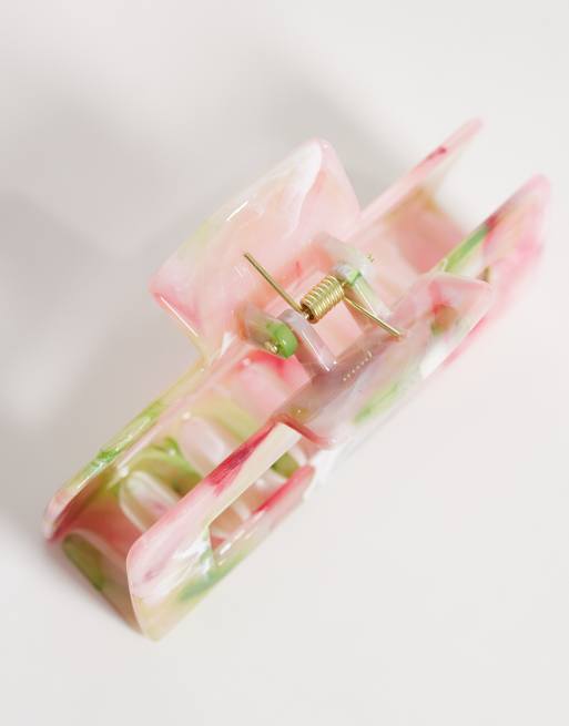 DesignB London - Pince à cheveux effet marbré - Rose, 3 de 3