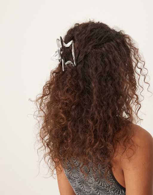 DesignB London - Pince à cheveux en forme d'étoile - Argenté, 4 de 4