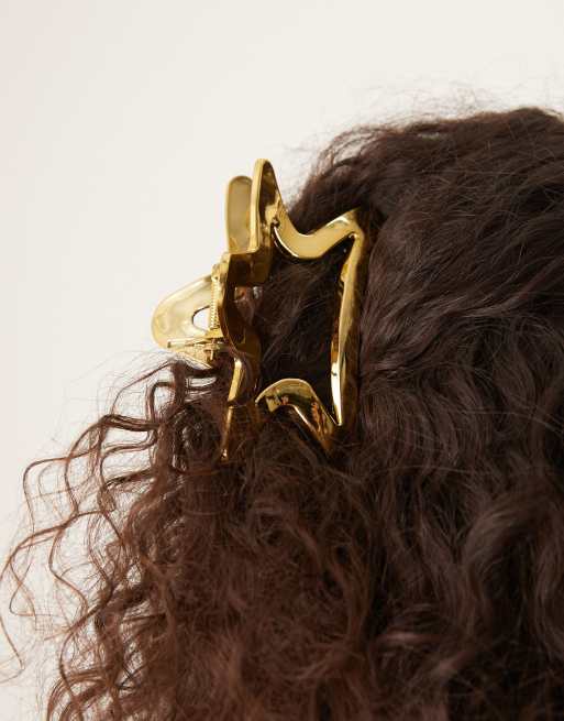 DesignB London - Pince à cheveux en forme d'étoile - Doré, 4 de 4