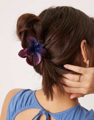 Pince à Cheveux Fleurs d'Orchidée - Tropical Orchid Flowers Hair Clip - Maree Haircare