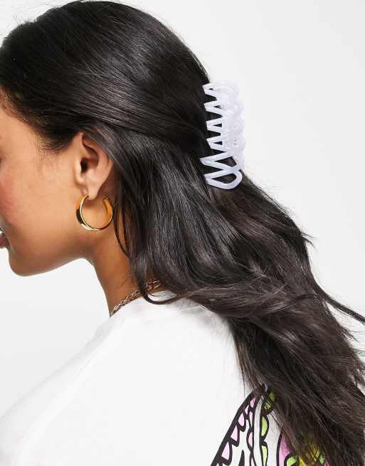 DesignB London – Pudrowobłękitna klamra do włosów z tworzywa