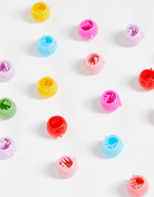 DesignB London - Set van 20 haarkraaltjes in verschillende kleuren , 2 van 4