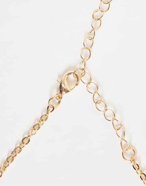 DesignB London snaffle necklace in gold, 3 of 4