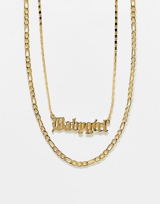 Gold chain design store for baby girl