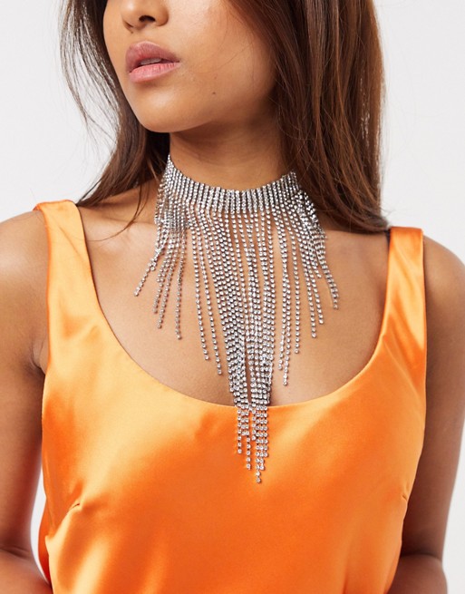 DesignB London statement crystal necklace