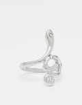 [DesignB London] DesignB London statement snake ring in silver 20-21MM SILVER