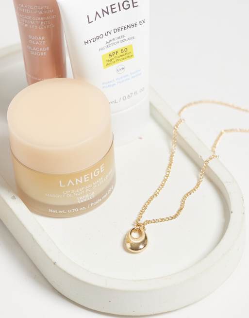DesignB London teardrop pendant necklace in gold, 2 of 4