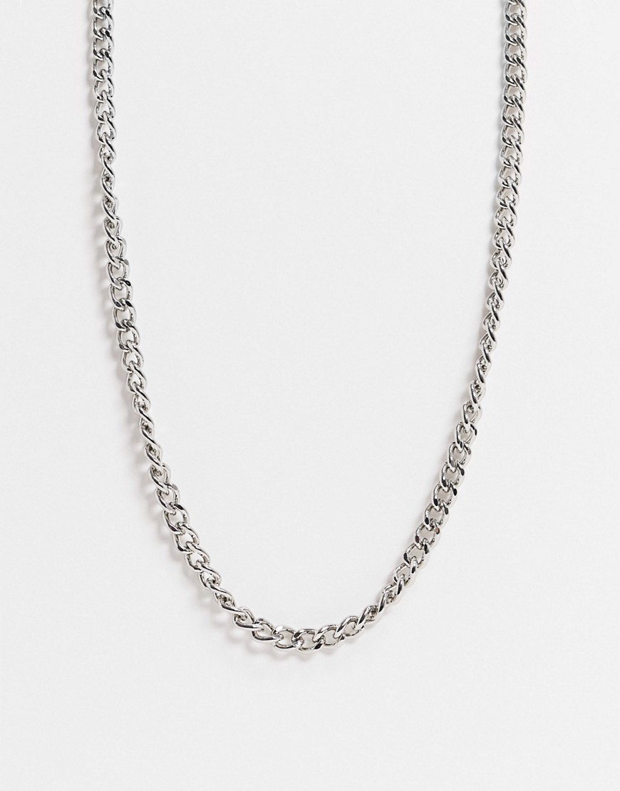 DesignB neck chain in silver with t-bar fastening