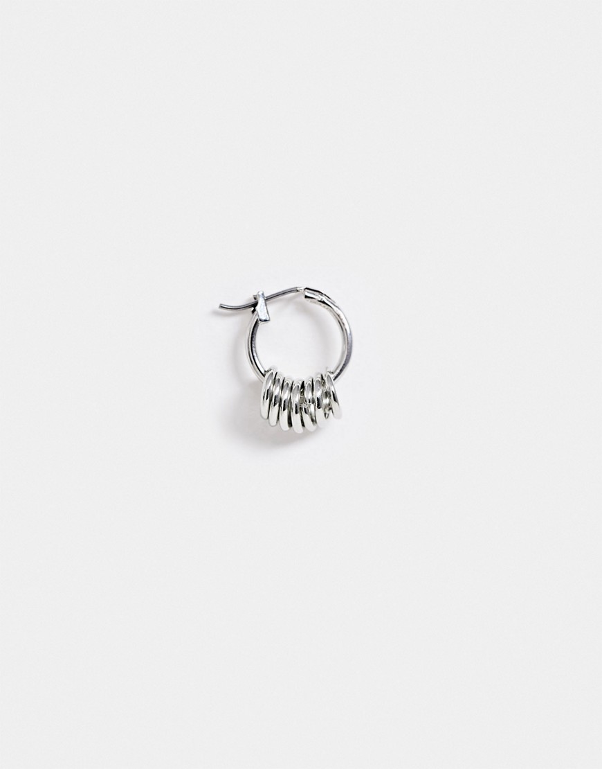 DesignB - Oorringen met kleine ringetjes in zilver