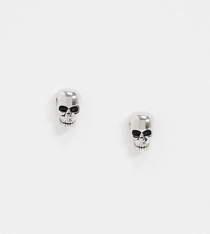 DesignB – Örhängen i äkta silver med dödskalledesign