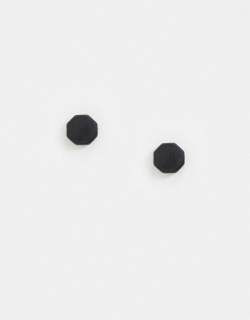 DesignB plug earrings in black