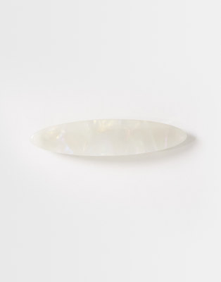 Designb London Designb Resin Barrette Hair Clip In White