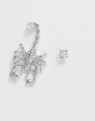 DesignB – Scorpion – Silverfärgade örhängen i flerpack