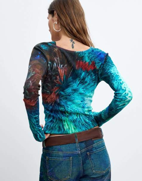 Desigual 2-in-1 vest m. c. lacroix in turkoois - view 1