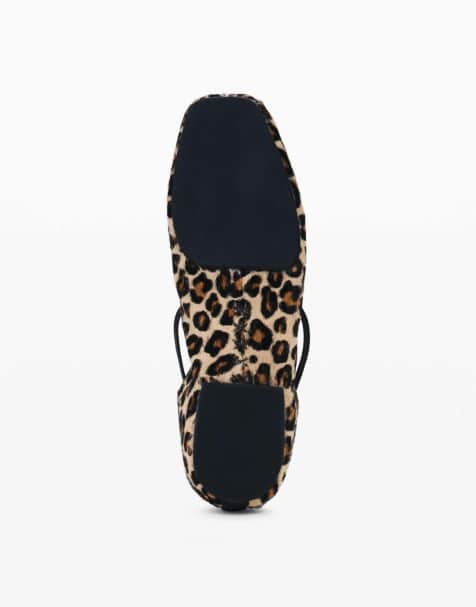 Desigual - Ballerine in pelle con stampa leopardata - view 1